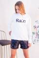 Купить Худи молочного цвета с надписью "Rain" NK Unsea НК21-177(31336) на КидБутик Худи молочного цвета с надписью "Rain" NK Unsea НК21-177(31336) - фото 3