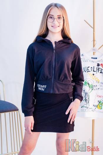 Купити Толстовка стильного фасону для дівчинки NK Unsea НК21-183(31356) на КідБутік Толстовка стильного фасону для дівчинки NK Unsea НК21-183(31356)