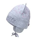 Купить Шапка серая с принтом "Kitty" для девочки David's Star ДС21-95Ср(21705) на КидБутик Шапка серая с принтом "Kitty" для девочки David's Star ДС21-95Ср(21705)