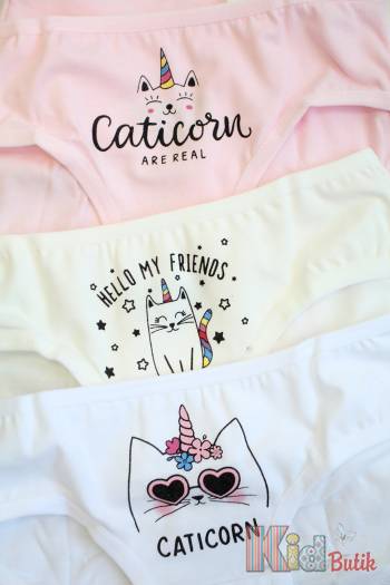 Купить Комплект майка и трусики "Caticorn" для девочки 9-10 лет Katamino К128162 на КидБутик Комплект майка и трусики "Caticorn" для девочки 9-10 лет Katamino К128162