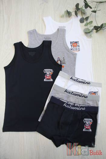 Купить Комплект майка и трусики "Basketball" для мальчика 1-2 года Katamino К128151 на КидБутик Комплект майка и трусики "Basketball" для мальчика 1-2 года Katamino К128151