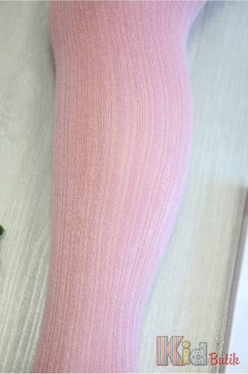 Купить Колготки розовые с рельефными полосками Puchatki Knittex DR0001r на КидБутик Колготки розовые с рельефными полосками Puchatki Knittex DR0001r