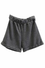 Шорты серого цвета декорированы бусинками. Best Kids БК21-30(9278)