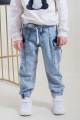 Купить Джинсы-джогеры для девочки голубого цвета Zarv Kids НК21-243(51710) на КидБутик Джинсы-джогеры для девочки голубого цвета Zarv Kids НК21-243(51710)