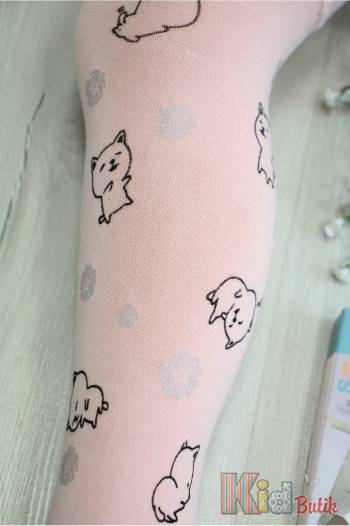 Купить Колготки розовые со зверушками Little Knittex DR1824 на КидБутик Колготки розовые со зверушками Little Knittex DR1824