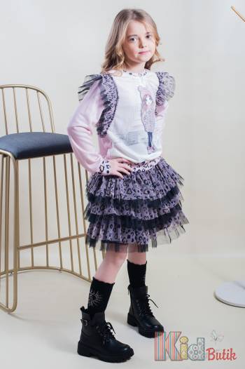 Купить Комплект 2-ка с юбкой в рюши Pamina Пм21-12(321903) на КидБутик Комплект 2-ка с юбкой в рюши Pamina Пм21-12(321903)