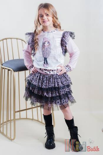 Купить Комплект 2-ка с юбкой в рюши Pamina Пм21-12(321903) на КидБутик Комплект 2-ка с юбкой в рюши Pamina Пм21-12(321903)