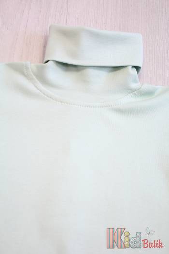 Гольф м'ятний базовий для дівчинки-підлітка Lovetti 1023Soft Yesil