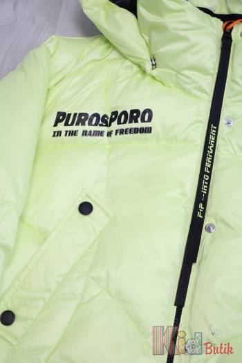 Купить Курточка лимонного цвета для девочки Puros Poro РР21-7(8008)Жт на КидБутик Курточка лимонного цвета для девочки Puros Poro РР21-7(8008)Жт