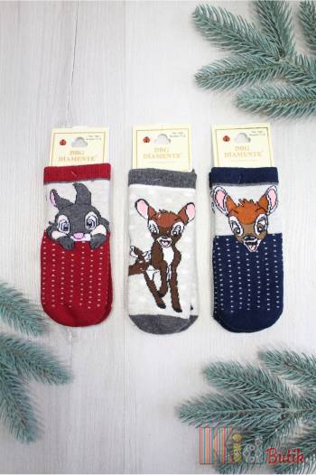 Купить Носки махровые для девочки "Бемби" DBG socks Д000754 на КидБутик Носки махровые для девочки "Бемби" DBG socks Д000754