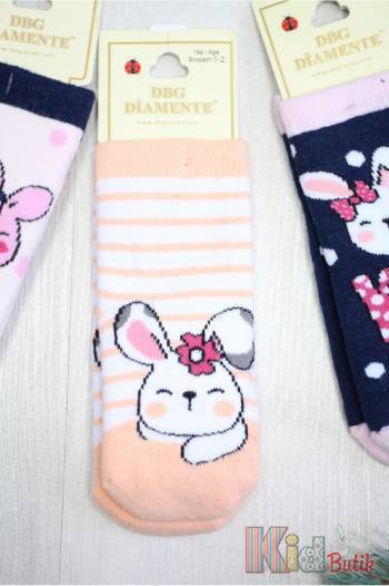 Купити Шкарпетки махрові Rabbit для дівчинки DBG socks Д000769 на КідБутік Шкарпетки махрові Rabbit для дівчинки DBG socks Д000769