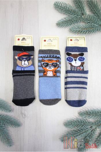 Купить Носки махровые для мальчика Cool Animals DBG socks Д000763 на КидБутик Носки махровые для мальчика Cool Animals DBG socks Д000763