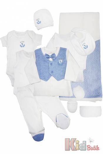 Купити Костюм білий 10 предметів для хлопчика "Gentle" T.F.Tafyy 21-40062 на КідБутік Костюм білий 10 предметів для хлопчика "Gentle" T.F.Tafyy 21-40062