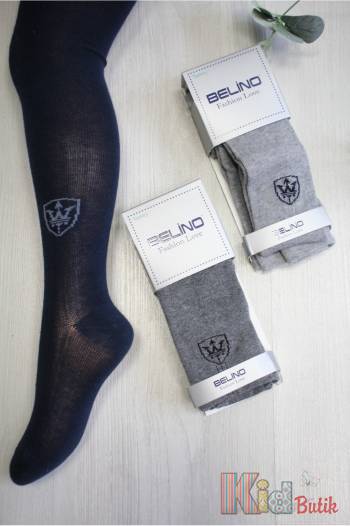 Купити Колготки однотонні з емблемою для хлопчика 5-6 років Belino BL-73 на КідБутік Колготки однотонні з емблемою для хлопчика 5-6 років Belino BL-73