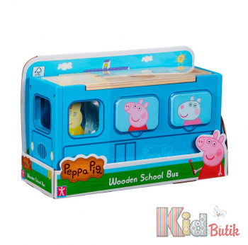 Купить Сортер деревянный "Школьный автобус" Peppa 07222 на КидБутик Сортер деревянный "Школьный автобус" Peppa 07222
