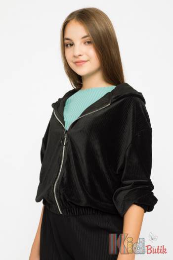 Купити Толстовка укорочена з капюшоном для дівчинки Reporter Young Р21-179(0555G-18-100) на КідБутік Толстовка укорочена з капюшоном для дівчинки Reporter Young Р21-179(0555G-18-100)