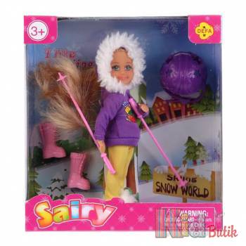 Купити Лялька на лижах Defa toys 8310 на КідБутік Лялька на лижах Defa toys 8310