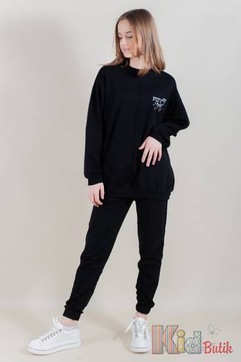 Купить Свитшот Perfect черного цвета для девочки-подростка A-yugi Jeans Аю22-14Чор на КидБутик Свитшот Perfect черного цвета для девочки-подростка A-yugi Jeans Аю22-14Чор