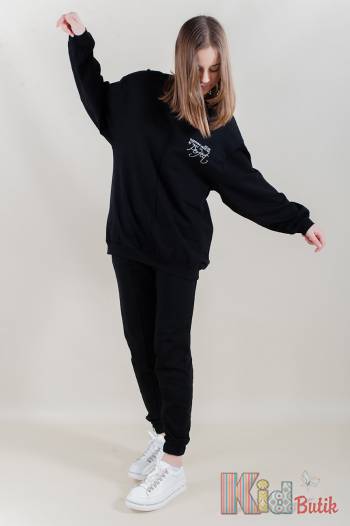 Купить Свитшот Perfect черного цвета для девочки-подростка A-yugi Jeans Аю22-14Чор на КидБутик Свитшот Perfect черного цвета для девочки-подростка A-yugi Jeans Аю22-14Чор