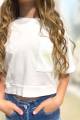 Купити Футболка-топ молочного кольору для дівчинки A-yugi Jeans Аю22-5(7071) на КідБутік Футболка-топ молочного кольору для дівчинки A-yugi Jeans Аю22-5(7071) - фото 3
