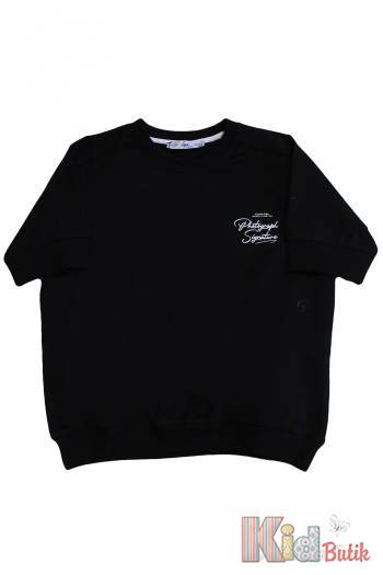 Купить Футболка черного цвета для девочки A-yugi Jeans Аю22-18Чор(7070) на КидБутик Футболка черного цвета для девочки A-yugi Jeans Аю22-18Чор(7070)