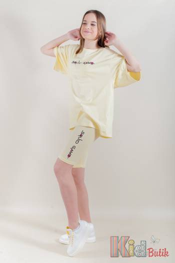 Купить Велосипедки желтые для девочки A-yugi Jeans Аю22-6Жт(7077) на КидБутик Велосипедки желтые для девочки A-yugi Jeans Аю22-6Жт(7077)
