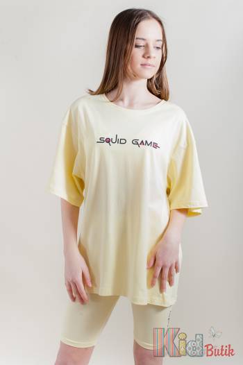 Купить Футболка свободного кроя для девочки A-yugi Jeans Аю22-7(7073) на КидБутик Футболка свободного кроя для девочки A-yugi Jeans Аю22-7(7073)