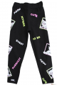 Купить Лосины черные с принтом Cat для девочки DBG socks 22-340Чр на КидБутик Лосины черные с принтом Cat для девочки DBG socks 22-340Чр