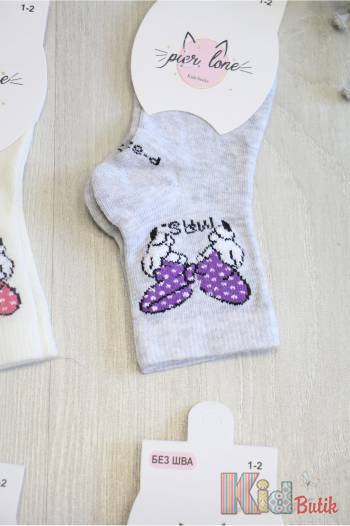 Купить Носки с бантом Minnie Mouse для девочки Pier Lone Р-827 на КидБутик Носки с бантом Minnie Mouse для девочки Pier Lone Р-827