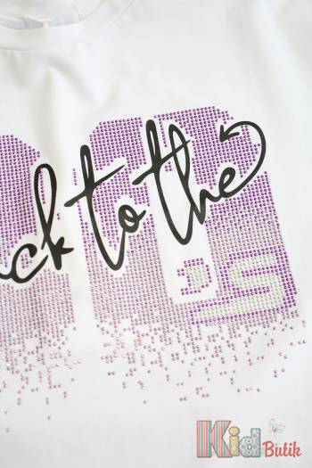 Купити Футболка біла однотонна "Back to the 80s" FUN & FUN ФФ22-6(11382) на КідБутік Футболка біла однотонна "Back to the 80s" FUN & FUN ФФ22-6(11382)