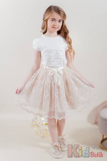 Купить Комплект телесный джинсовая куртка+юбка+футболка Moonstar МС22-8210BEJ на КидБутик Комплект телесный джинсовая куртка+юбка+футболка Moonstar МС22-8210BEJ
