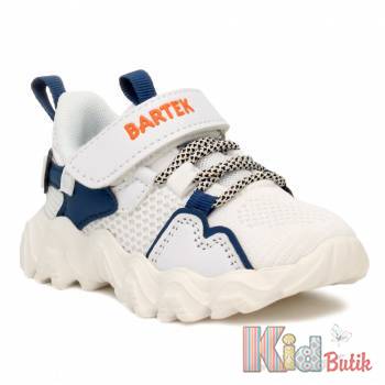 Купить Кроссовки текстильные белые для мальчика Bartek 23-18621003 на КидБутик Кроссовки текстильные белые для мальчика Bartek 23-18621003