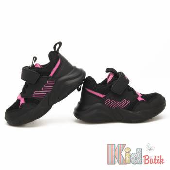 Купить Кроссовки черные с сеткой для девочки Bartek 22-11600006 на КидБутик Кроссовки черные с сеткой для девочки Bartek 22-11600006