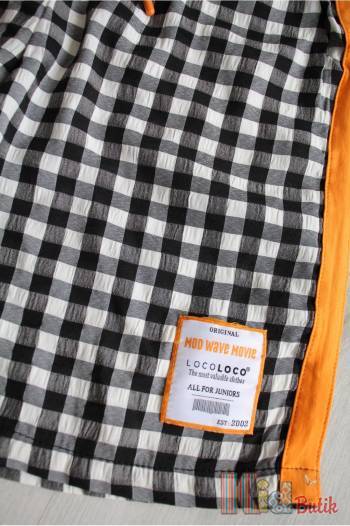 Купити Шорти в квадратики з оранжевими лампасами для дівчинки LOCOLOCO ЛЛ22-2260/1Orang на КідБутік Шорти в квадратики з оранжевими лампасами для дівчинки LOCOLOCO ЛЛ22-2260/1Orang