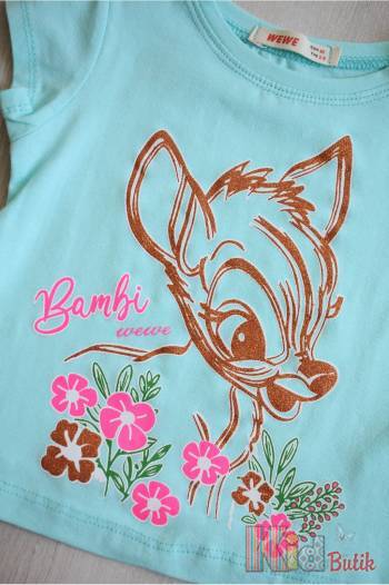 Купити Футболка м'ята "Bambi" для маленької дівчинки WeWe W22-5211191Мт на КідБутік Футболка м'ята "Bambi" для маленької дівчинки WeWe W22-5211191Мт