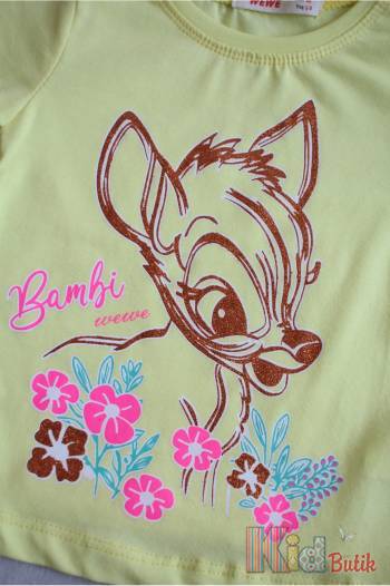 Купить Футболка желтая "Bambi" для маленькой девочки WeWe W22-5211191Жвт на КидБутик Футболка желтая "Bambi" для маленькой девочки WeWe W22-5211191Жвт