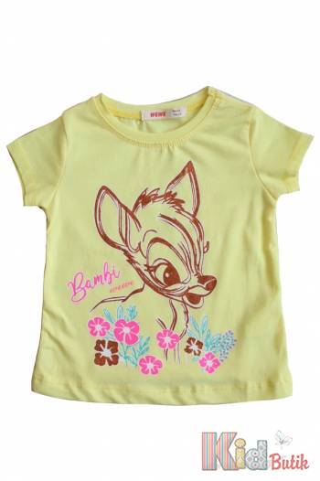 Купить Футболка желтая "Bambi" для маленькой девочки WeWe W22-5211191Жвт на КидБутик Футболка желтая "Bambi" для маленькой девочки WeWe W22-5211191Жвт