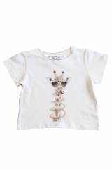 Купить Футболка белая "Жираф" для девочки Best Kids БК22-3977 на КидБутик Футболка белая "Жираф" для девочки Best Kids БК22-3977