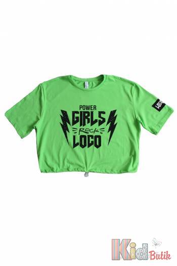 Купити Футболка зелена "Girls Loco" для дівчинки LOCOLOCO ЛЛ22-2209Fistik на КідБутік Футболка зелена "Girls Loco" для дівчинки LOCOLOCO ЛЛ22-2209Fistik