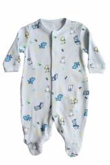 Купить Комбинезон голубой с принтом из собачек для малыша MYMIO baby Му22-4004Гл на КидБутик Комбинезон голубой с принтом из собачек для малыша MYMIO baby Му22-4004Гл