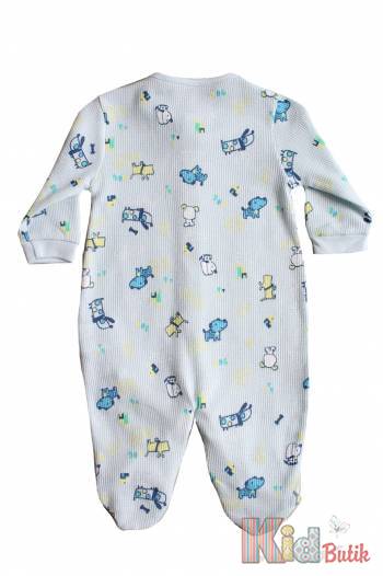 Купить Комбинезон голубой с принтом из собачек для малыша MYMIO baby Му22-4004Гл на КидБутик Комбинезон голубой с принтом из собачек для малыша MYMIO baby Му22-4004Гл