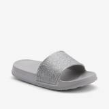 Купить Сланцы для девочки серебристо серого цвета Coqui 22-7083 Khaki grey glitter на КидБутик Сланцы для девочки серебристо серого цвета Coqui 22-7083 Khaki grey glitter