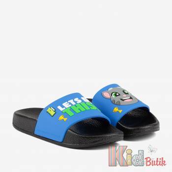 Купити Сланці для хлопчика з Томом Coqui 22-6383 Black/Royal на КідБутік Сланці для хлопчика з Томом Coqui 22-6383 Black/Royal