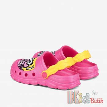 Купить Клоги с интересным принтом розового цвета для девочки Coqui 25-9383 Lt.fuchsia/Yellow на КидБутик Клоги с интересным принтом розового цвета для девочки Coqui 25-9383 Lt.fuchsia/Yellow