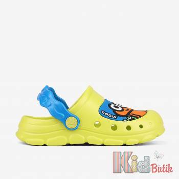 Купить Клоги с интересным принтом желтого цвета для мальчика Coqui 22-9383 Citrus/Sea blue на КидБутик Клоги с интересным принтом желтого цвета для мальчика Coqui 22-9383 Citrus/Sea blue