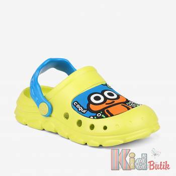 Купить Клоги с интересным принтом желтого цвета для мальчика Coqui 22-9383 Citrus/Sea blue на КидБутик Клоги с интересным принтом желтого цвета для мальчика Coqui 22-9383 Citrus/Sea blue