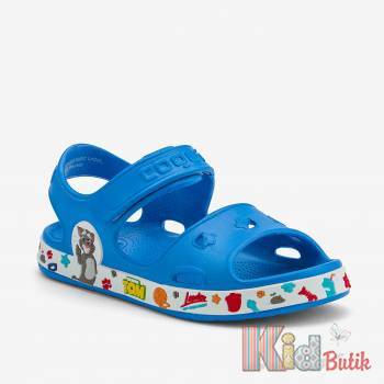 Купить Сандали пляжние с интересной вставкой для мальчика Coqui 22-8851 Sea blue/White на КидБутик Сандали пляжние с интересной вставкой для мальчика Coqui 22-8851 Sea blue/White