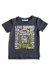 Купить Футболка серая "Live Sound" для мальчика NK Unsea НК22-33антр(42611) на КидБутик Футболка серая "Live Sound" для мальчика NK Unsea НК22-33антр(42611)