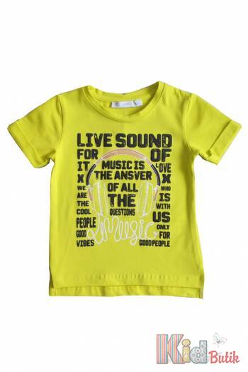 Купить Футболка желтая "Live Sound" для мальчика NK Unsea НК22-33сал(42611) на КидБутик Футболка желтая "Live Sound" для мальчика NK Unsea НК22-33сал(42611)