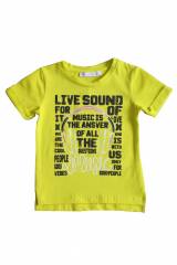 Купить Футболка желтая "Live Sound" для мальчика NK Unsea НК22-33сал(42611) на КидБутик Футболка желтая "Live Sound" для мальчика NK Unsea НК22-33сал(42611)